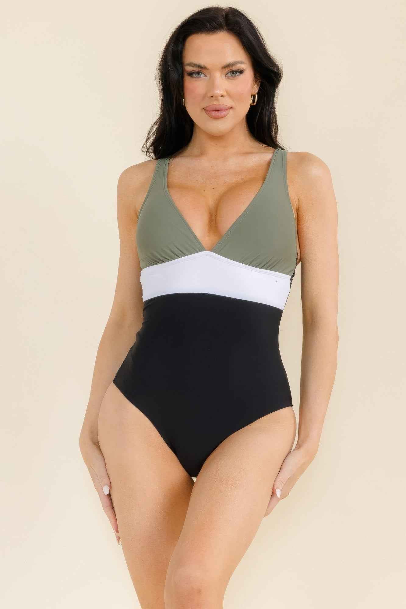 Modern Colorblock One Piece