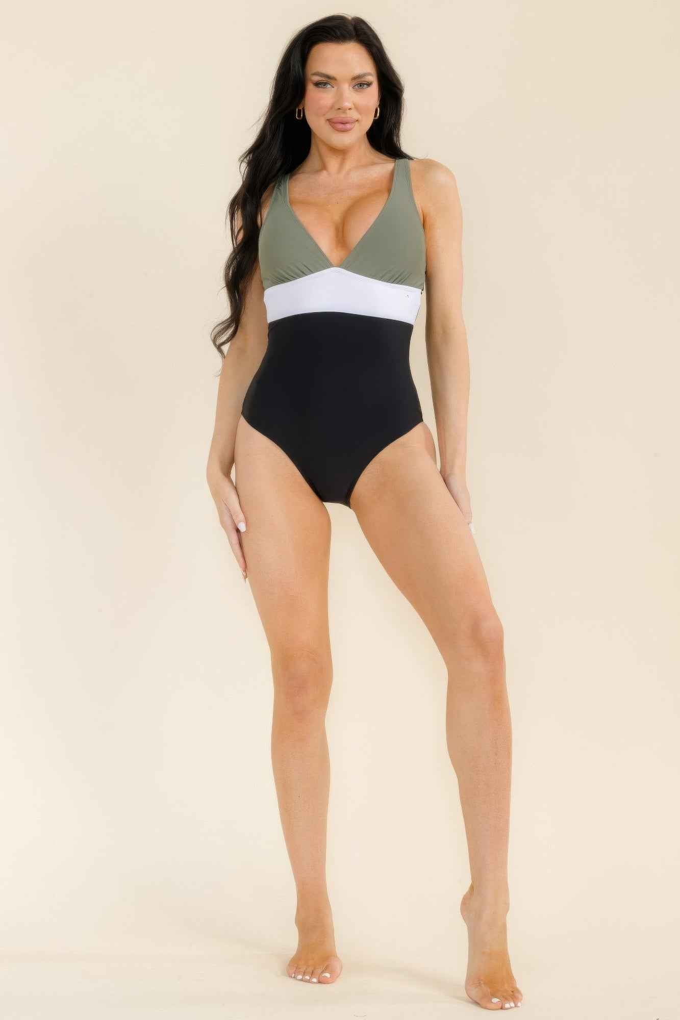 Modern Colorblock One Piece