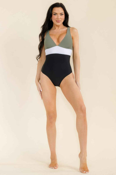 Modern Colorblock One Piece
