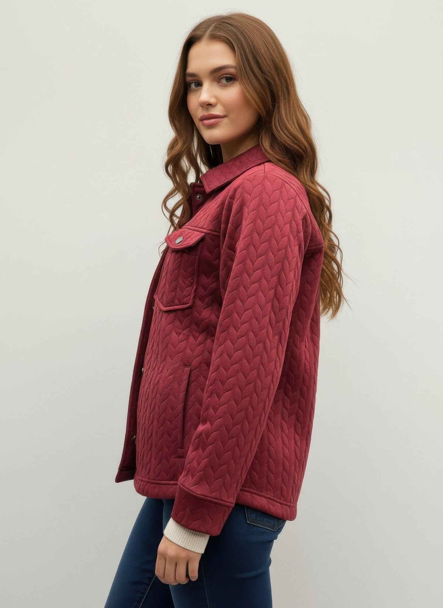 Onque Casual Textured Jacket