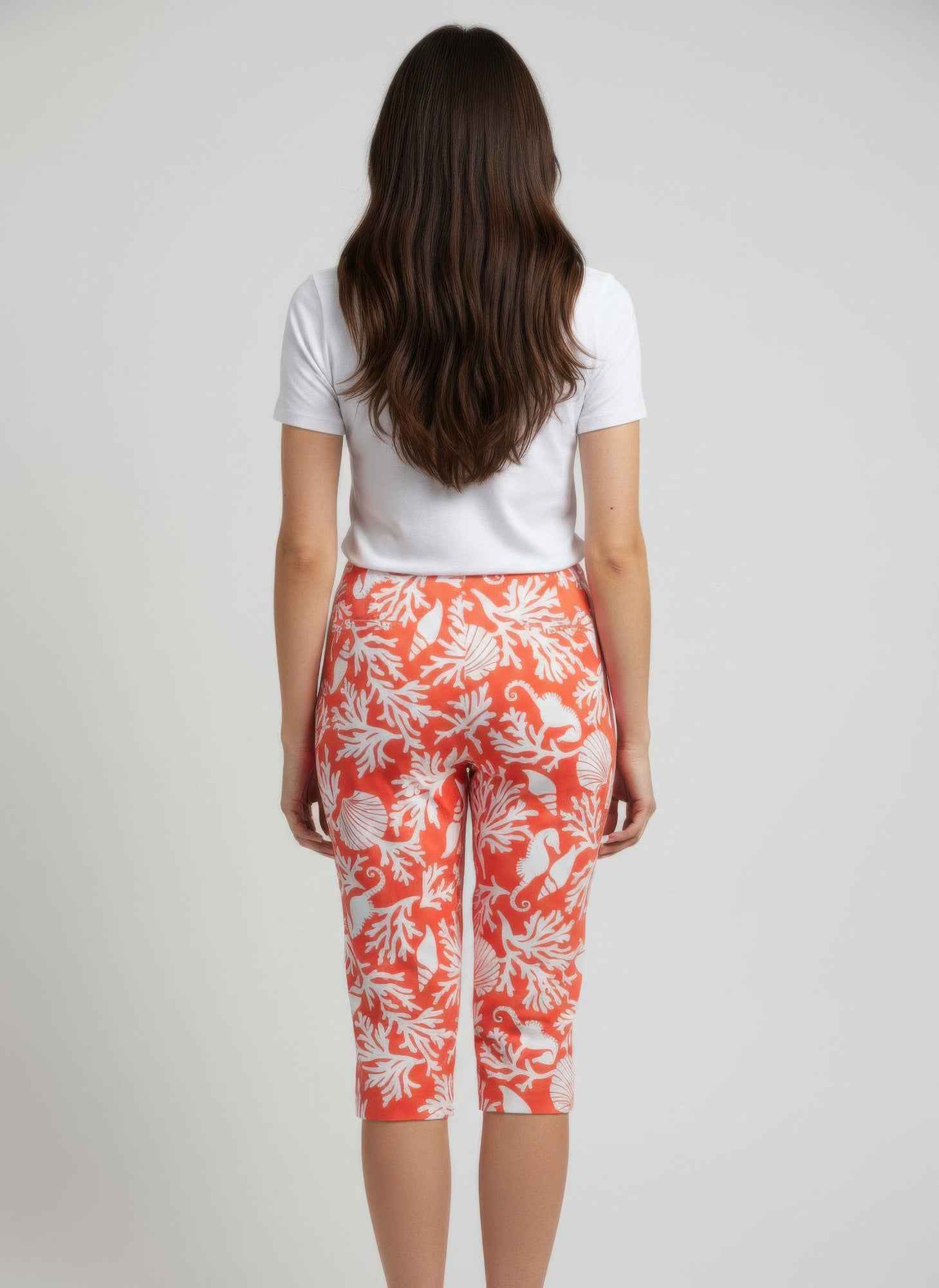 Pull-On Capri Pants - Summer Print Style