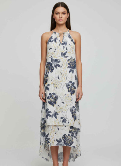 Floral Sleeveless Midi Dress