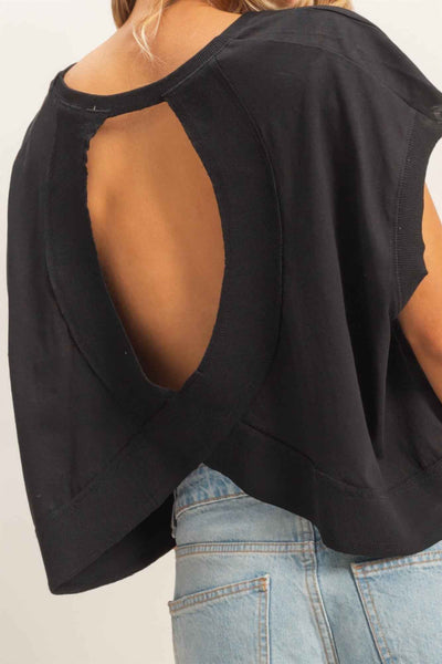 Boxy Crew Neck T-shirt - Relaxed Fit Top