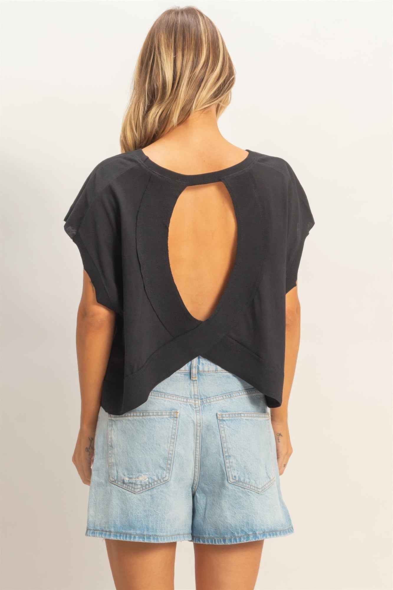 Boxy Crew Neck T-shirt - Relaxed Fit Top