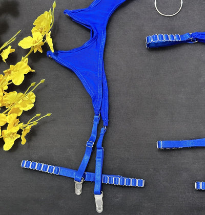 Mesh Lingerie Set - 3 Piece Body Shaping Underwire - Fashions Envy