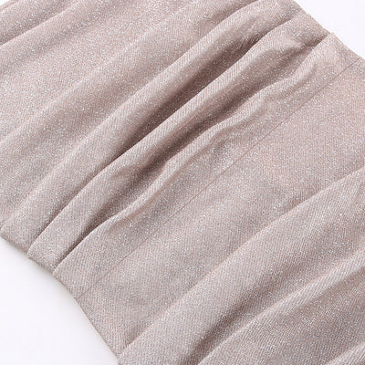 Spaghetti Strap Sequined Evening Dress - Sexy Party Gown