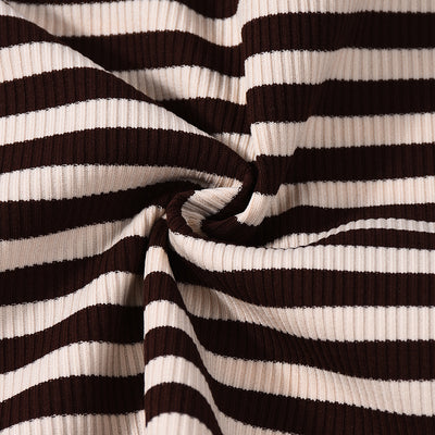 Slim Fit striped Halter Mini Shorts Set