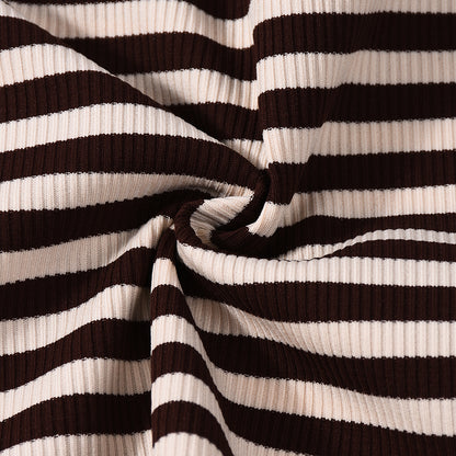 Slim Fit striped Halter Mini Shorts Set