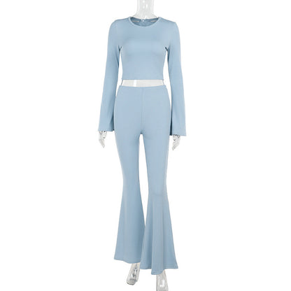 Pants Set - Long Sleeve Two-Piece Outfit