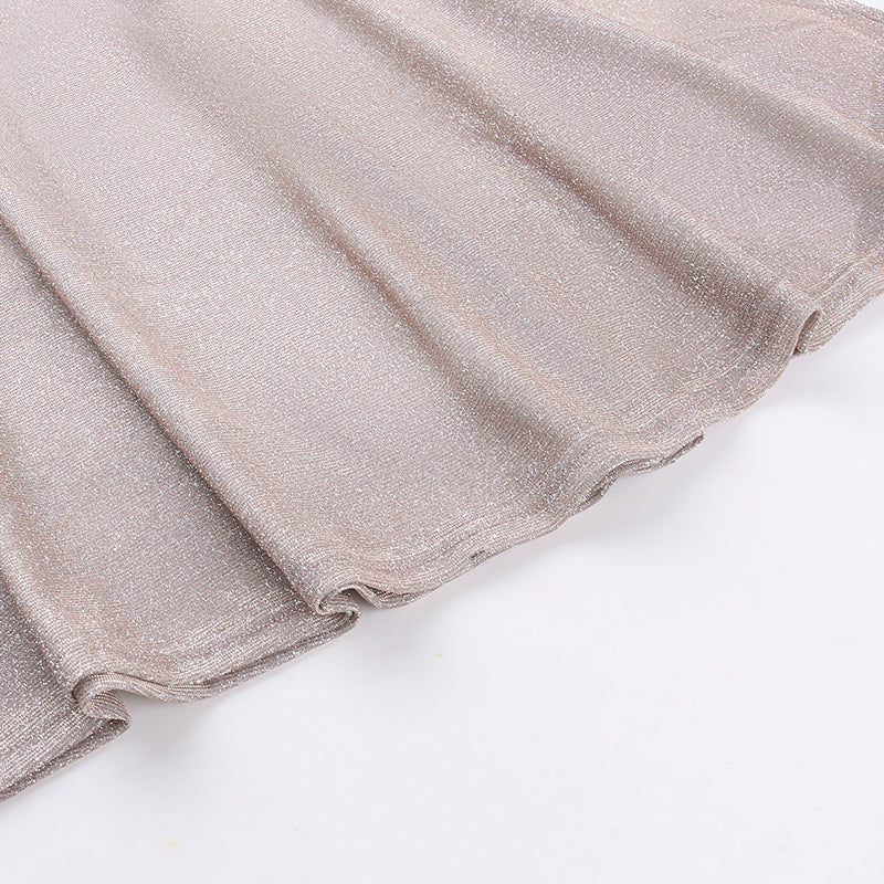 Spaghetti Strap Sequined Evening Dress - Sexy Party Gown