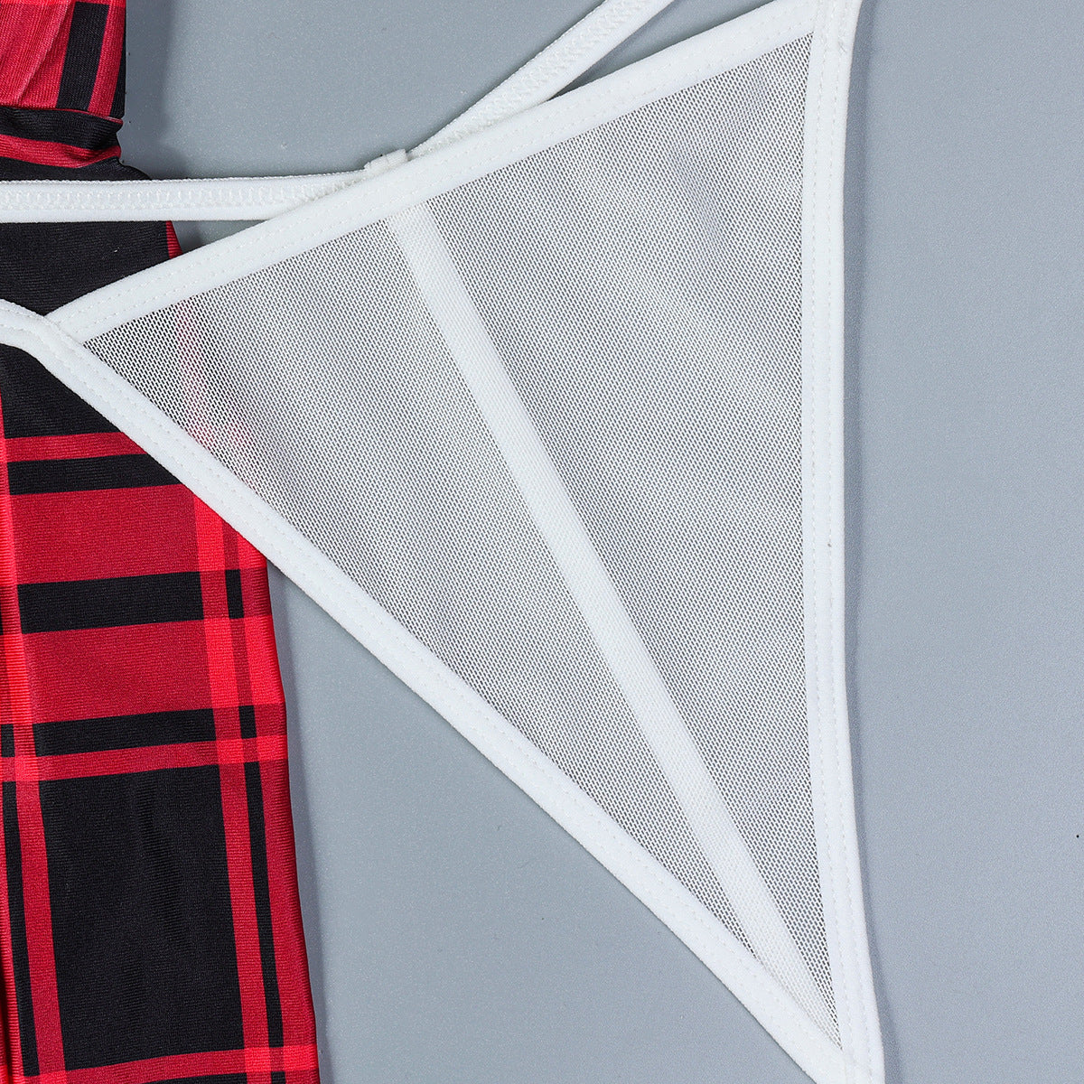 Red Plaid Maid Costume Lingerie Set - Roleplay - Fashions Envy