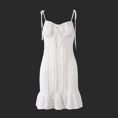 Sweetheart Neckline Mini Dress - Halter Strap Bodycon - Fashions Envy