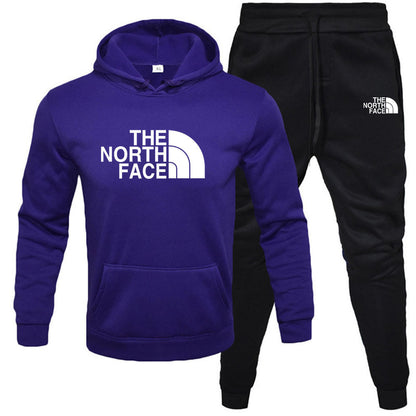 Fleece Hoodie Set - Pullover Sweatshirt Two-Piece