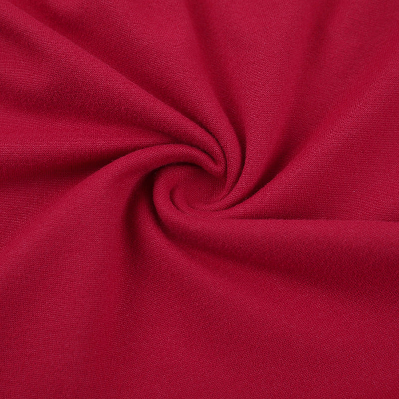 Asymmetric Bodycon Mini Dress - Long Sleeve Knit - Fashions Envy