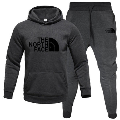 Fleece Hoodie Set - Pullover Sweatshirt Two-Piece
