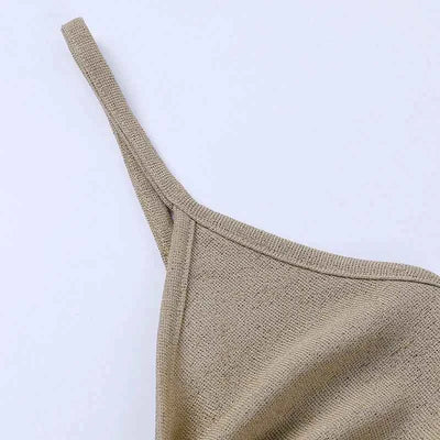 Cut Out Backless Knit Maxi Dress - Bodycon Vacation Style