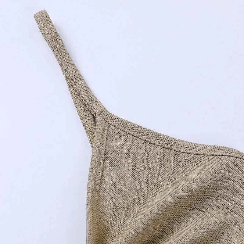 Cut Out Backless Knit Maxi Dress - Bodycon Vacation Style