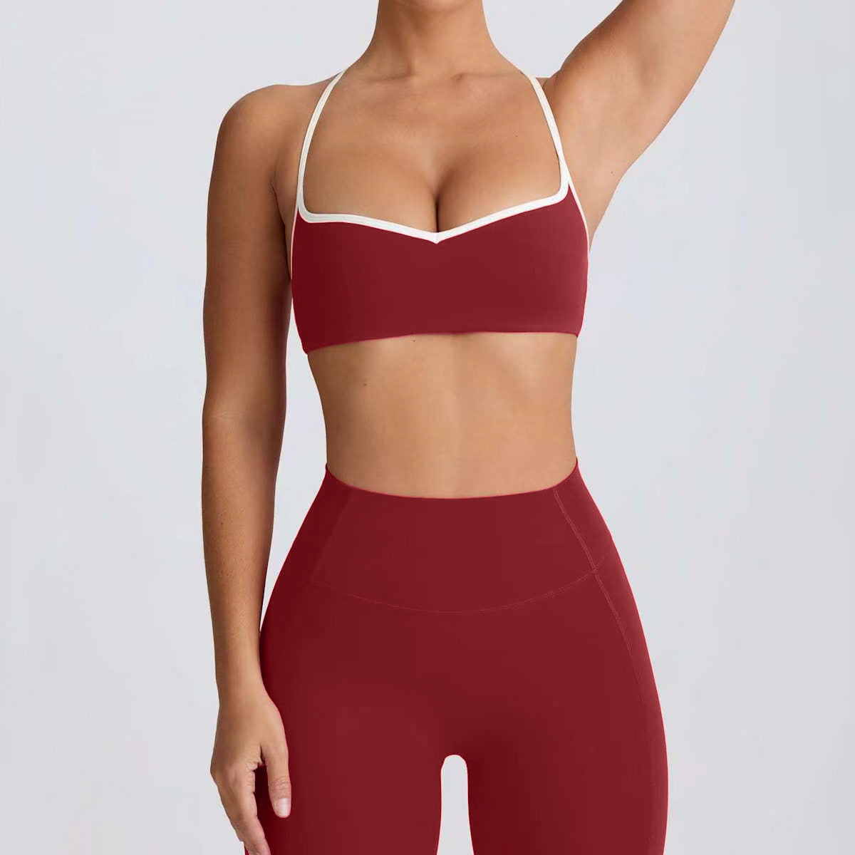 Yoga Activewear Set - Sports Bra Cropped Leggings