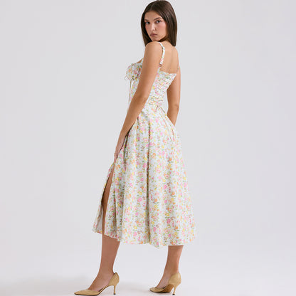 Backless Sundress - Camisole Midi Vacation