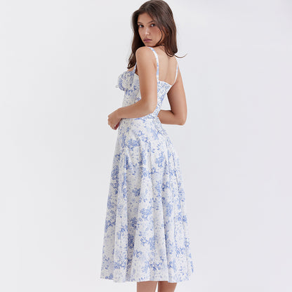 Backless Sundress - Camisole Midi Vacation