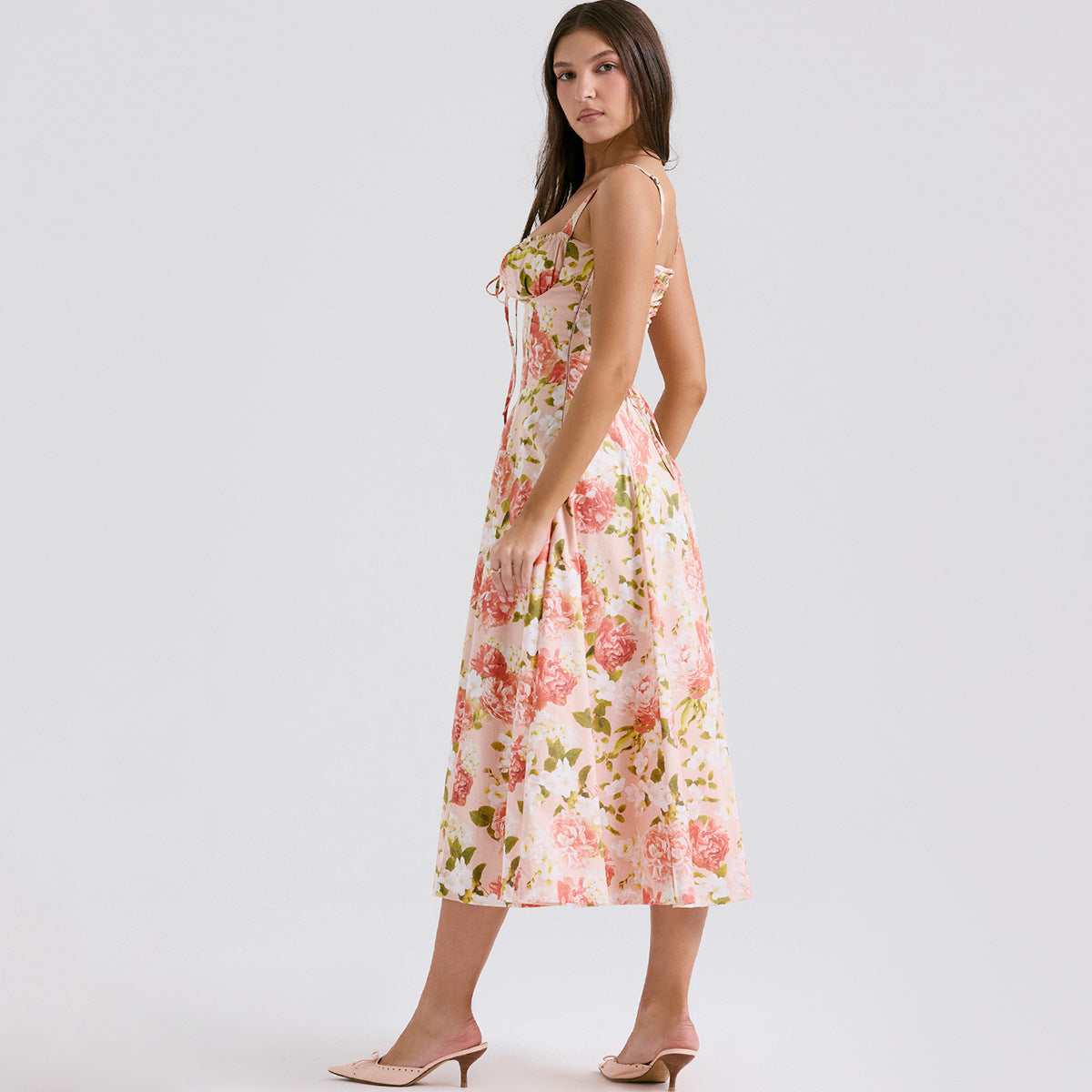 Backless Sundress - Camisole Midi Vacation