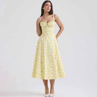 Backless Sundress - Camisole Midi Vacation