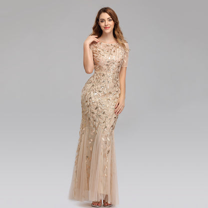 Sequin Mermaid Dress - Elegant Evening Gown