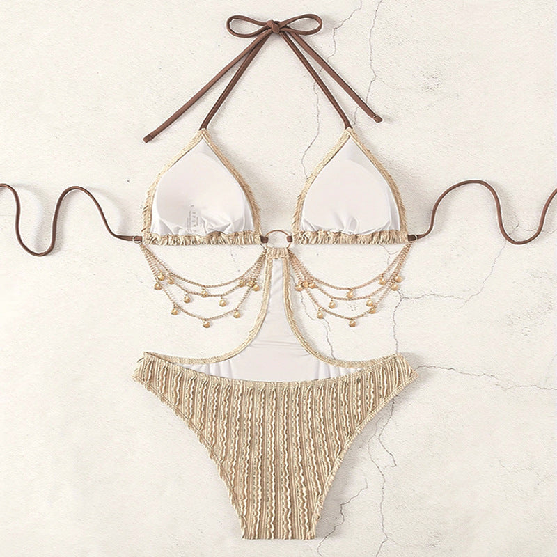 Lace-up Sexy Cutout Bikini One-piece Swimsuit