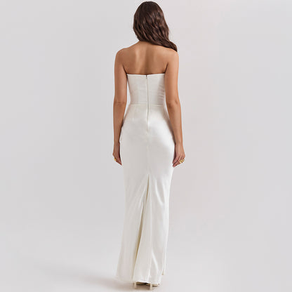 Velvet Noir Gown - Backless Fishbone Corset Evening