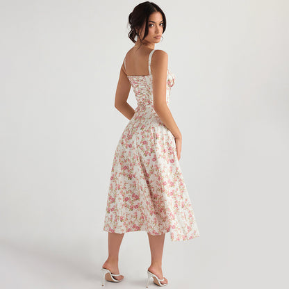 Backless Sundress - Camisole Midi Vacation