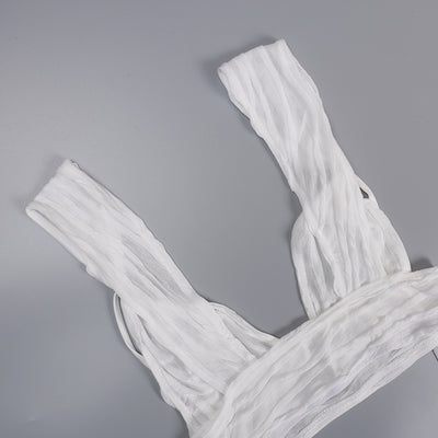 Summer Slit Skirt Outfit Set - Sexy Crop Top