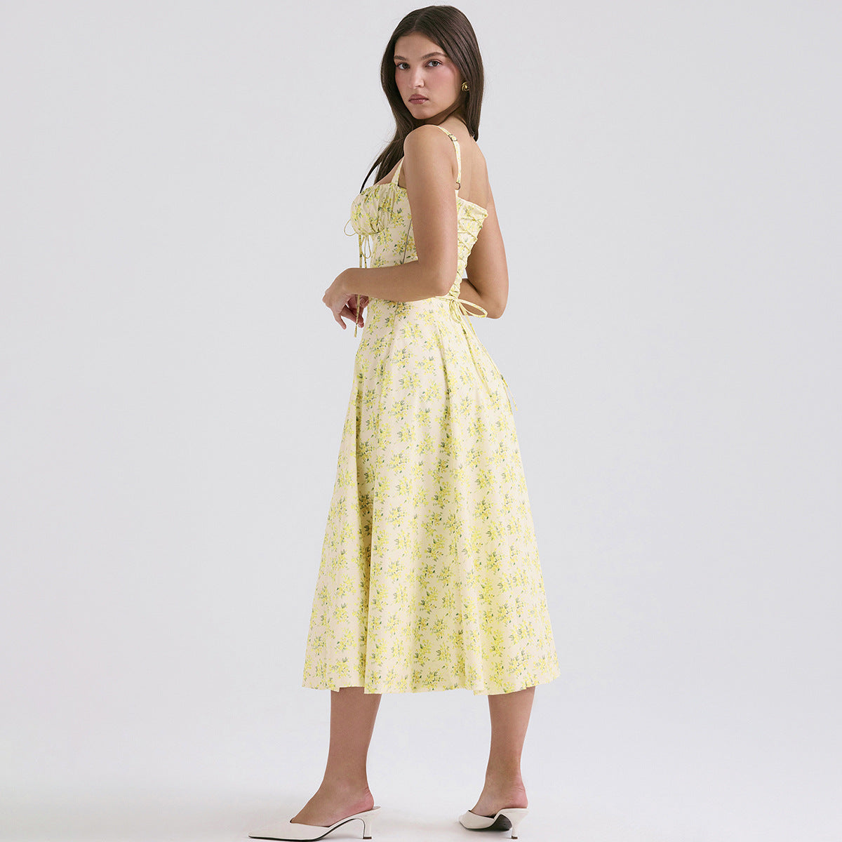 Backless Sundress - Camisole Midi Vacation
