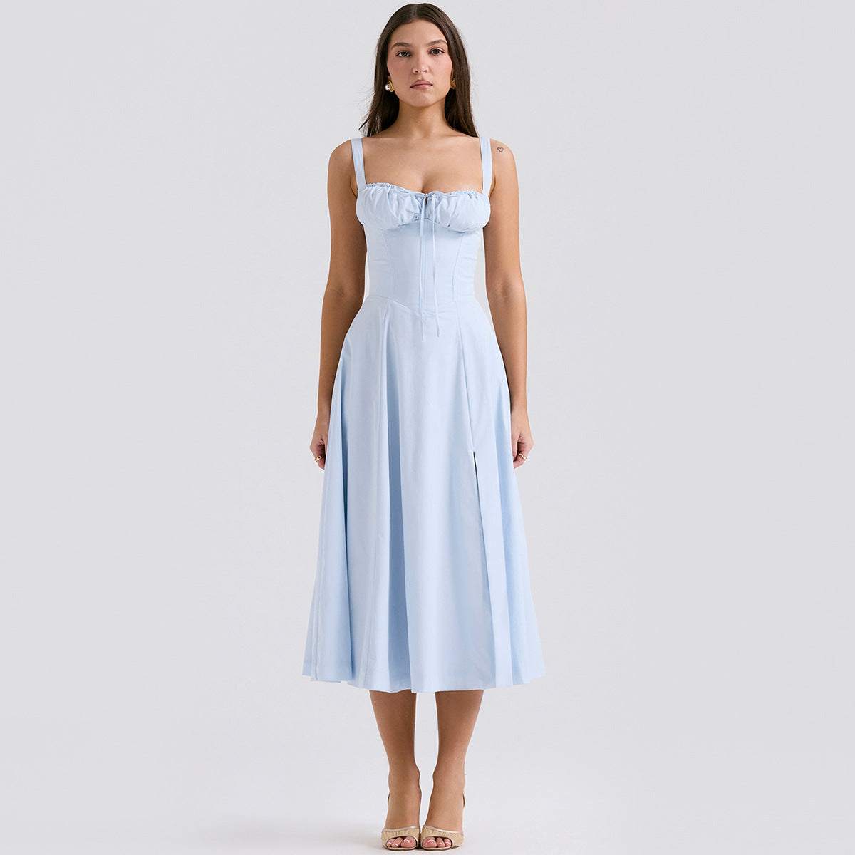 Backless Sundress - Camisole Midi Vacation