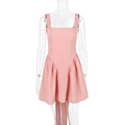 Halter Mini Dress - Butterfly Bow Back Romantic Style