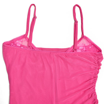 Halter Maxi Dress - Mesh Slit Bodycon Style