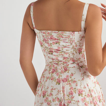 Backless Sundress - Camisole Midi Vacation