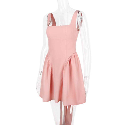 Halter Mini Dress - Butterfly Bow Back Romantic Style