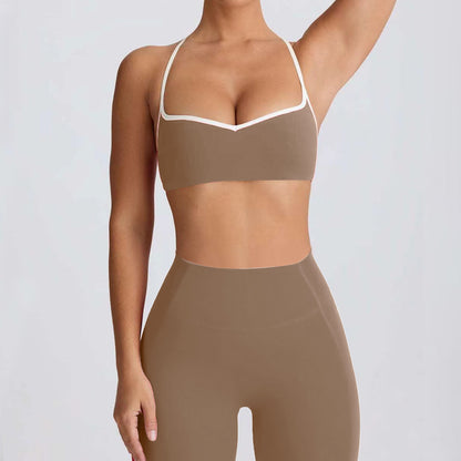Yoga Activewear Set - Sports Bra Cropped Leggings