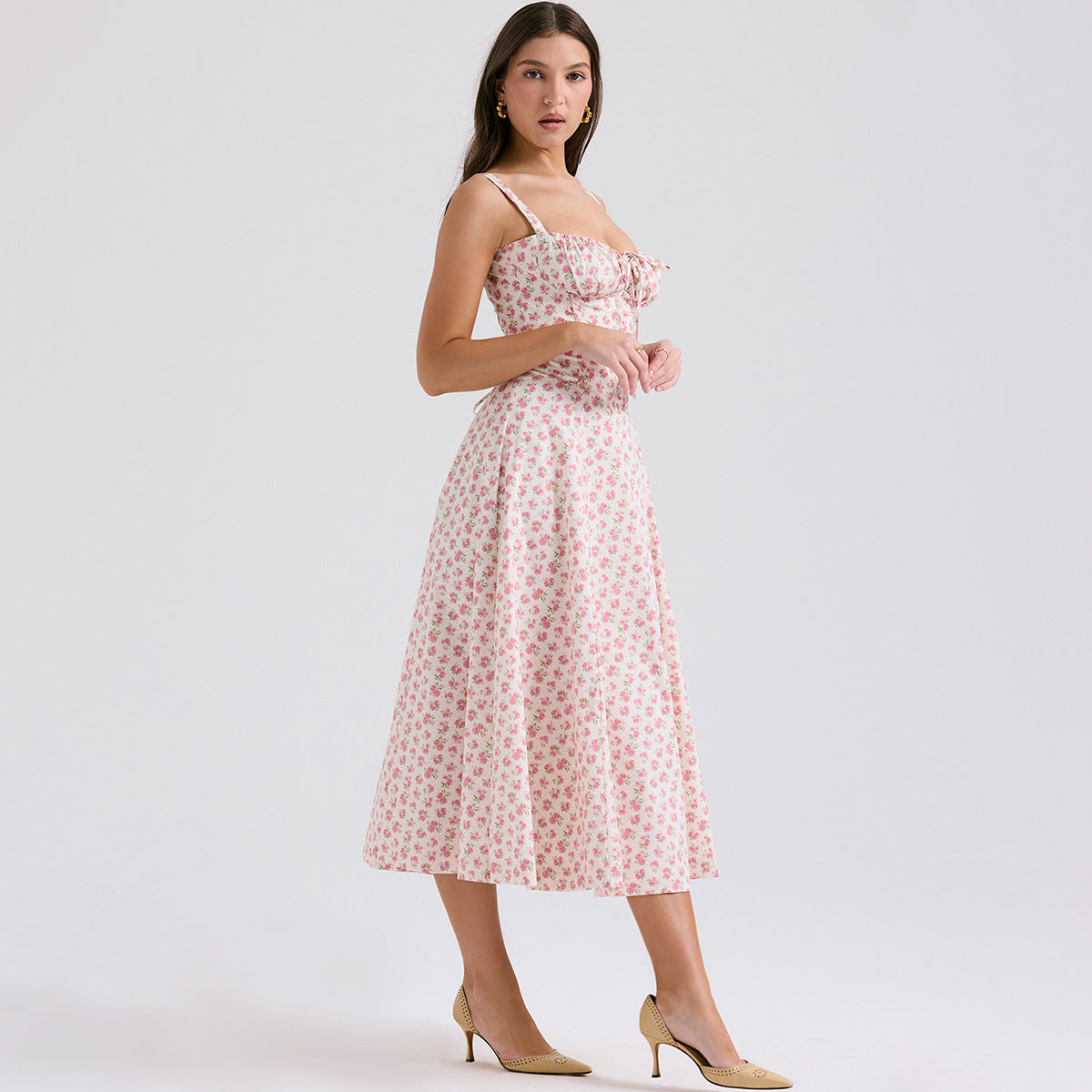 Backless Sundress - Camisole Midi Vacation