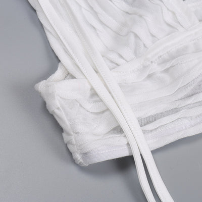 Summer Slit Skirt Outfit Set - Sexy Crop Top