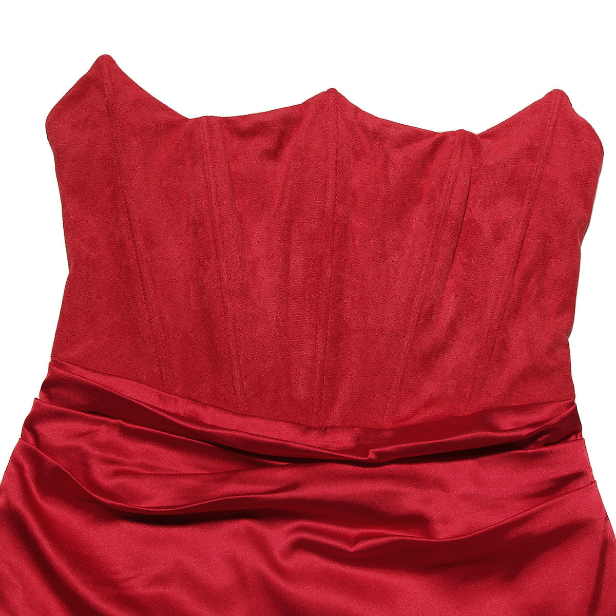 Velvet Noir Gown - Backless Fishbone Corset Evening