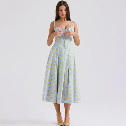 Backless Sundress - Camisole Midi Vacation