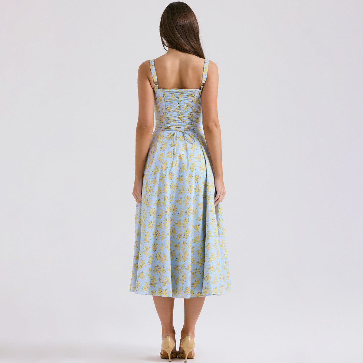 Backless Sundress - Camisole Midi Vacation