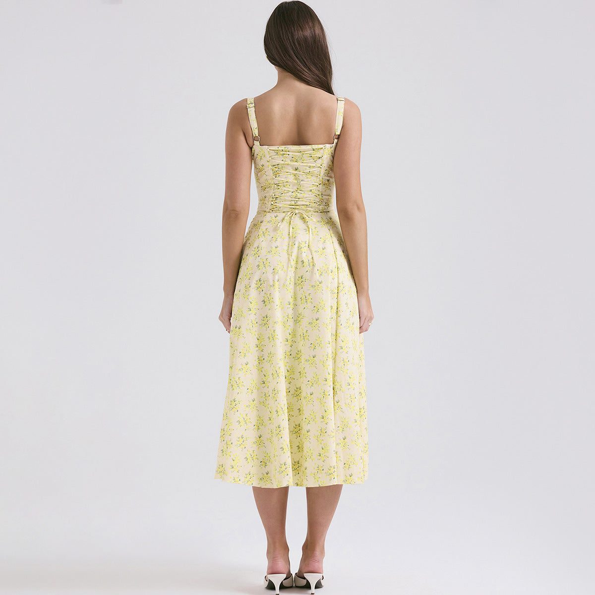 Backless Sundress - Camisole Midi Vacation