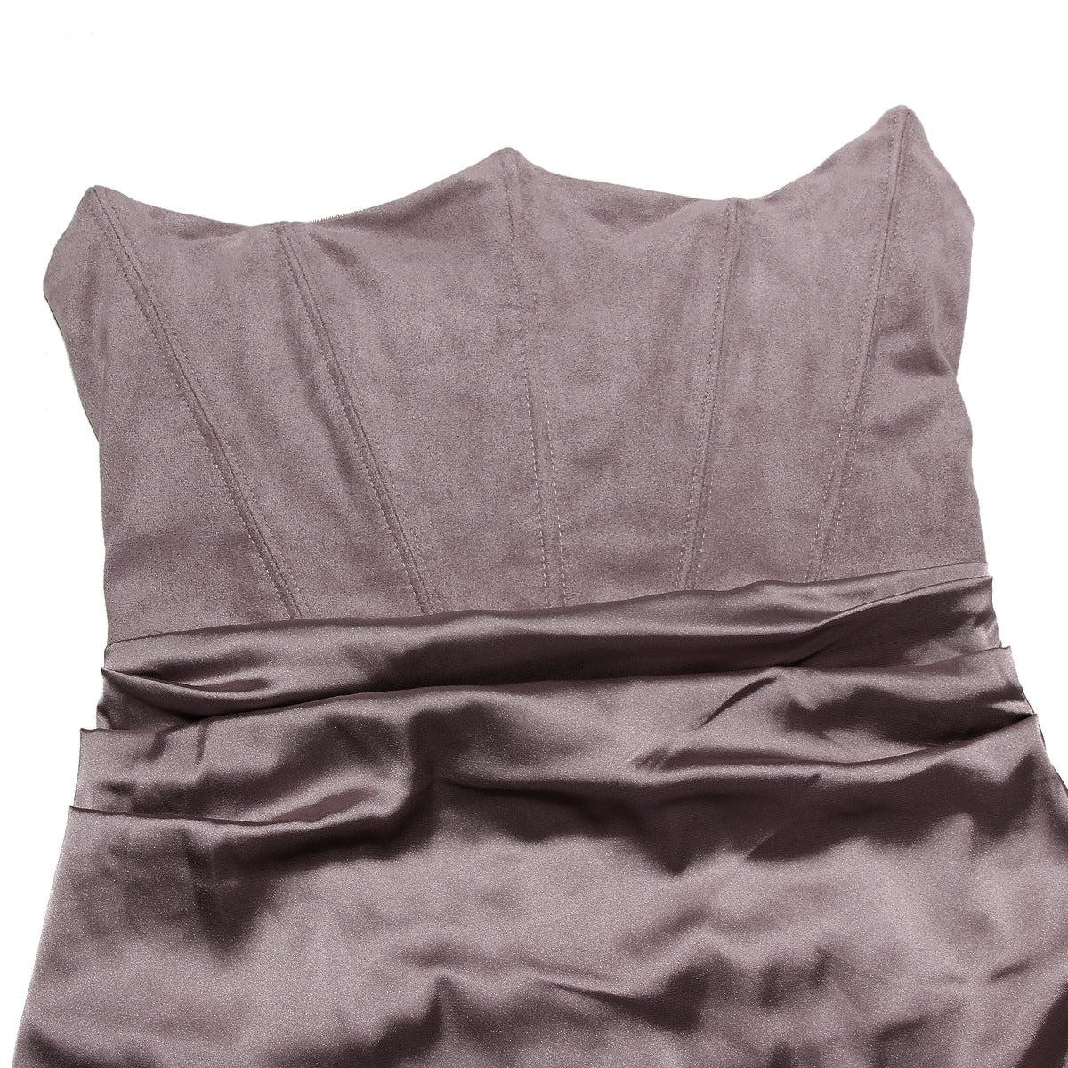 Velvet Noir Gown - Backless Fishbone Corset Evening