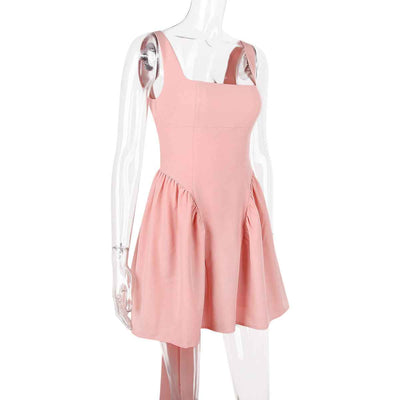 Halter Mini Dress - Butterfly Bow Back Romantic Style