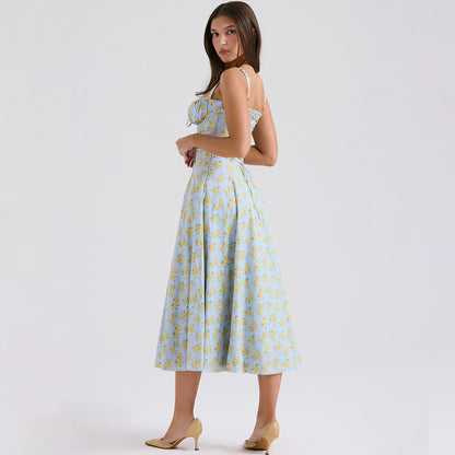 Backless Sundress - Camisole Midi Vacation