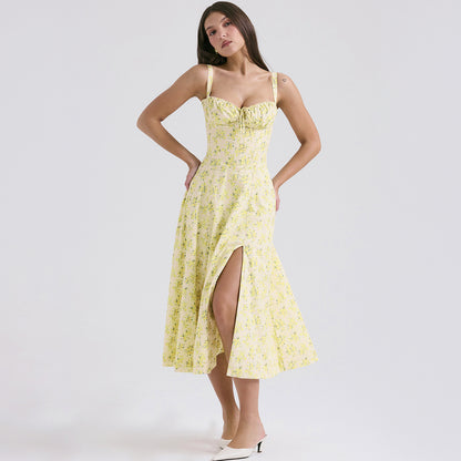 Backless Sundress - Camisole Midi Vacation
