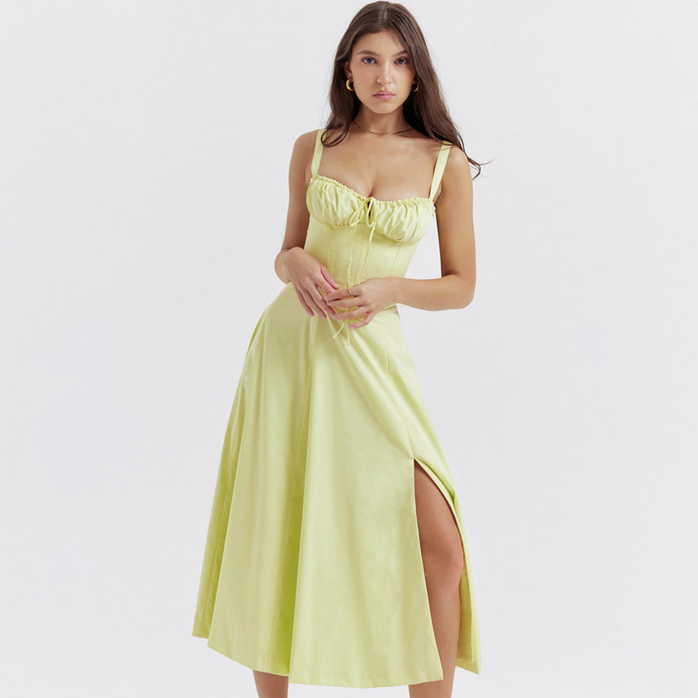 Backless Sundress - Camisole Midi Vacation