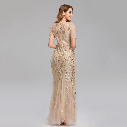 Sequin Mermaid Dress - Elegant Evening Gown